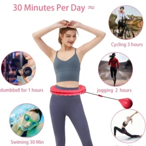 Adjustable Weighted Fitness Hoop
