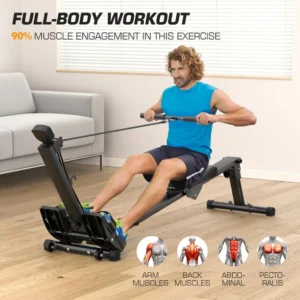 Foldable Magnetic Rowing Machine